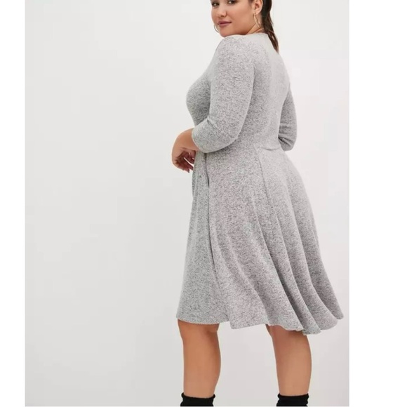 *TORRID* Super Soft Plush Skater Dress - Picture 3 of 9